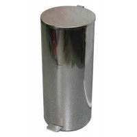 Урна с педалью 50л хром