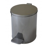 Урна с педалью круглая 7 л хром в Гродно