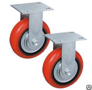 Колесо неповоротное полиуретан/металл TOR (C550R/PU1540CB3ra/TG) 150мм в Гродно