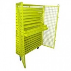 Контейнер с 18 выдвижными полками