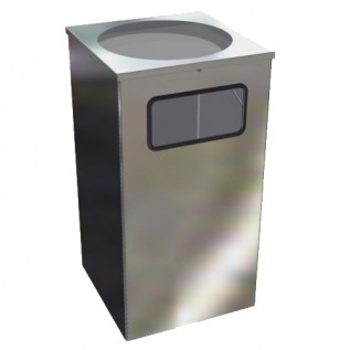 Урна для мусора Квадро-15 хром