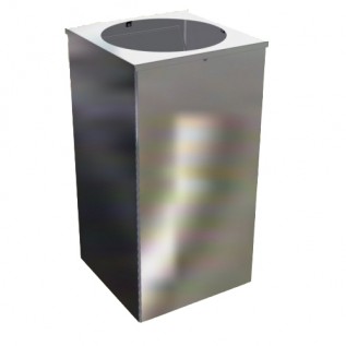 Урна для мусора Квадро-26 хром