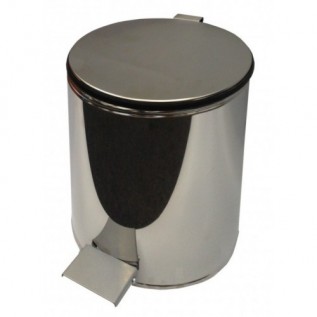 Урна с педалью хром (15 л)