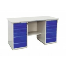 Верстак слесарный двухтумбовый WD 180SH+WD5+WD5 без экрана
